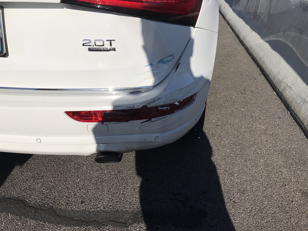 Smashed Audi
