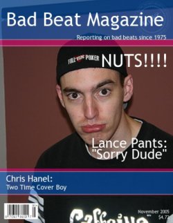 Chris Hanel Bad Beat Magazine Cover Boy Chris Hanel Bad Beat Magazine Cover Boy